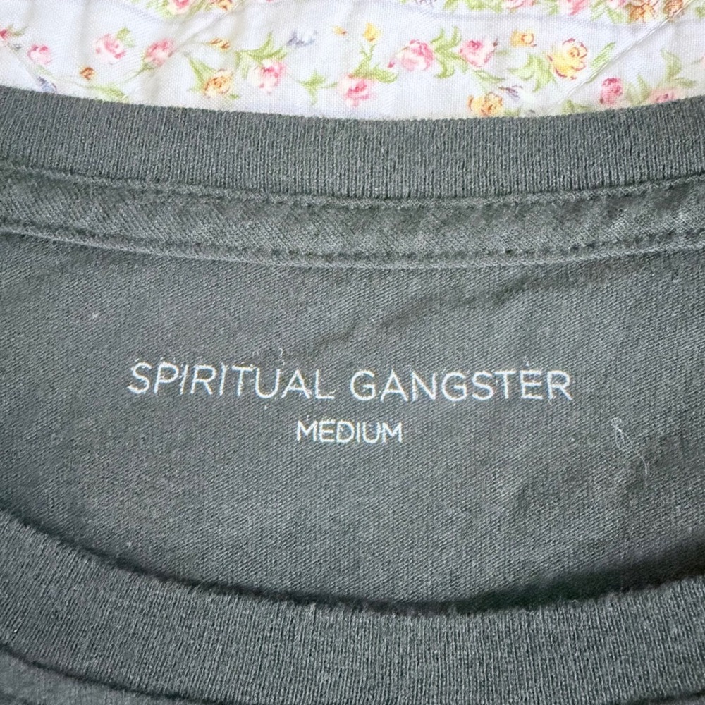 Spiritual Gangster Jade Tank Sun Moon Stars Trust the Universe Black Medium NEW - Picture 6 of 10